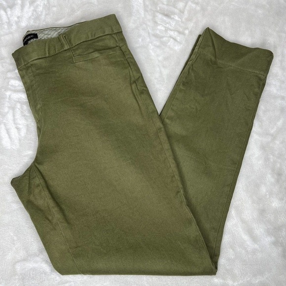 Banana Republic Sloan Women's Green Mid-Rise Tapered Leg Stretch Pants Sz 6 - Picture 2 of 11
